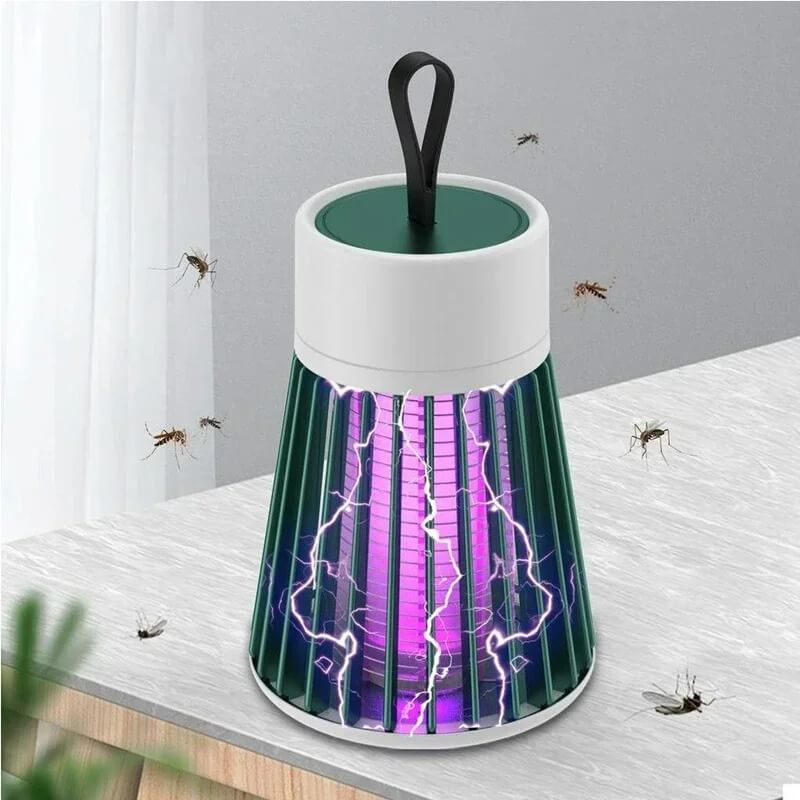 Lampada Ultra Violeta Repelente de Choque Elétrico Mata Mosquito